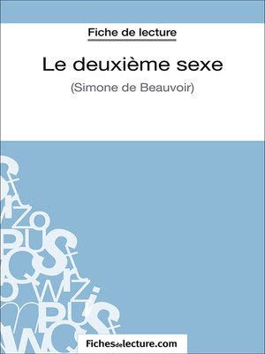 cover image of Le deuxième sexe